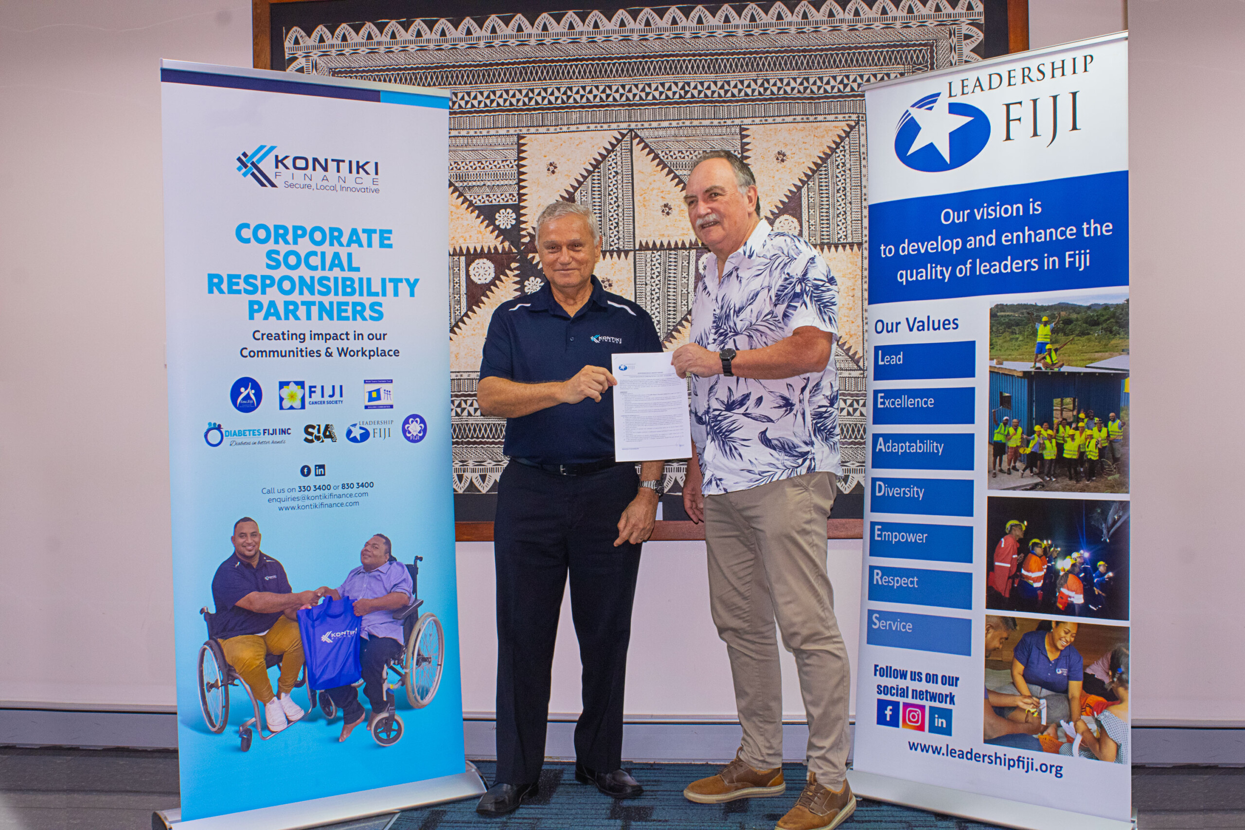 Leadership Fiji and Kontiki Finance Limited announce continued partnership